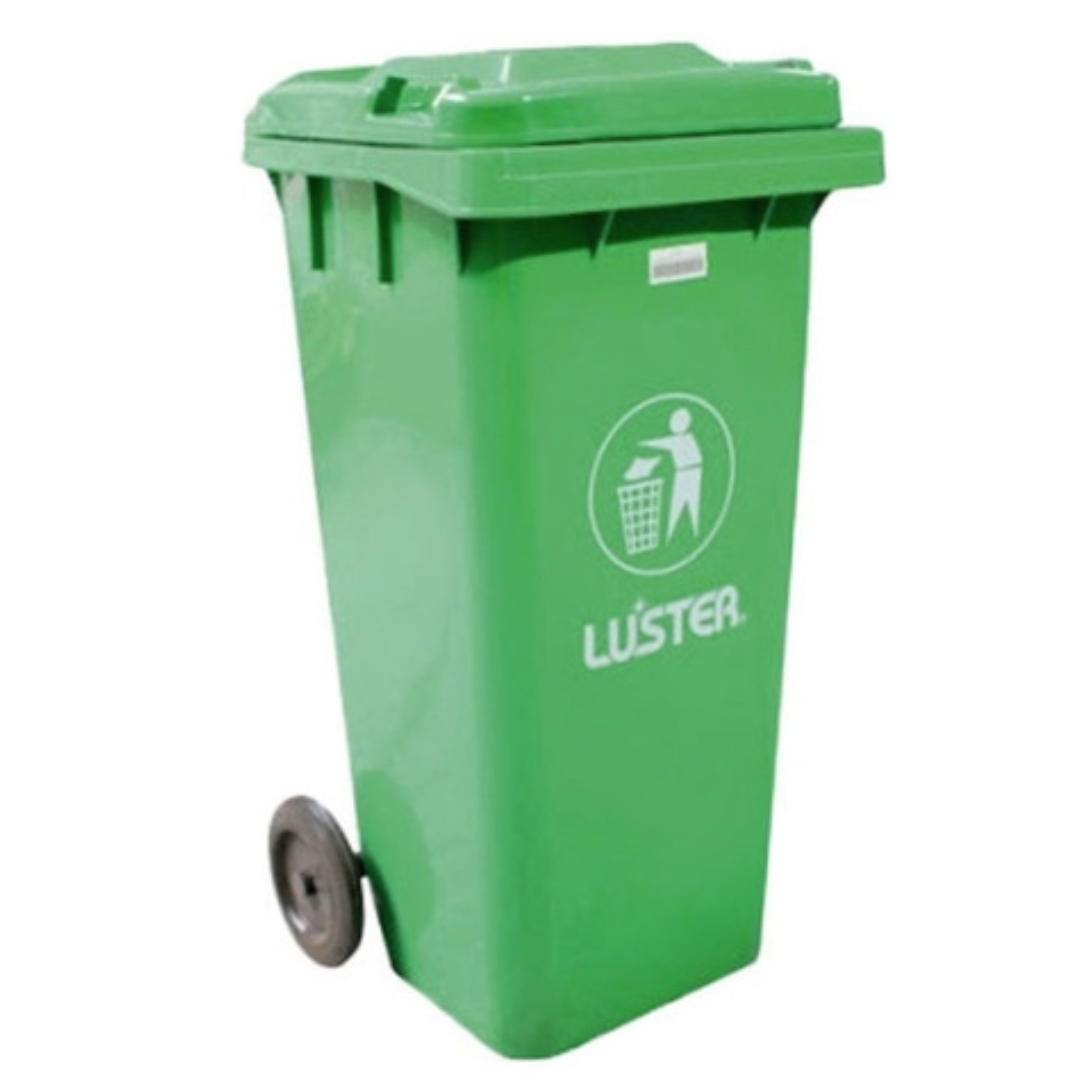 Contenedor de basura verde de 240 lts