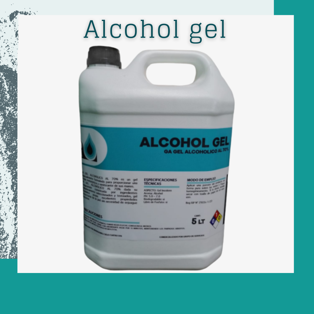 Alcohol gel al 70% GA (5 lts)