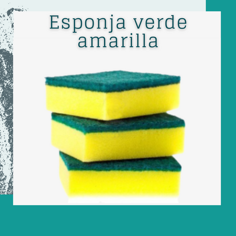 Esponja verde amarilla virutex (3 und)