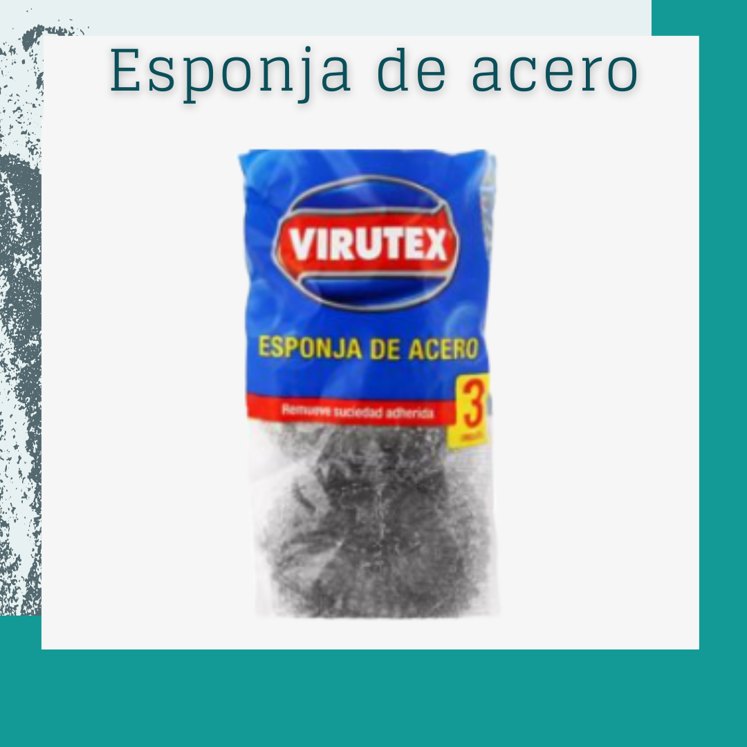 Esponja de acero virutex (3 und)