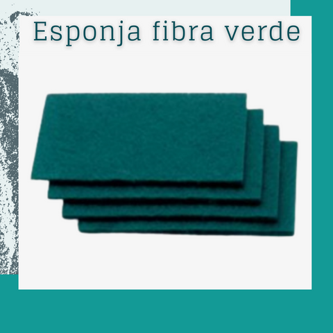 Esponja fibra verde (5 und)