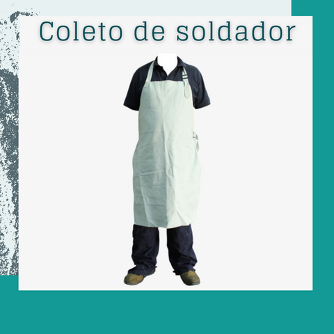 Coleto de soldador cuero