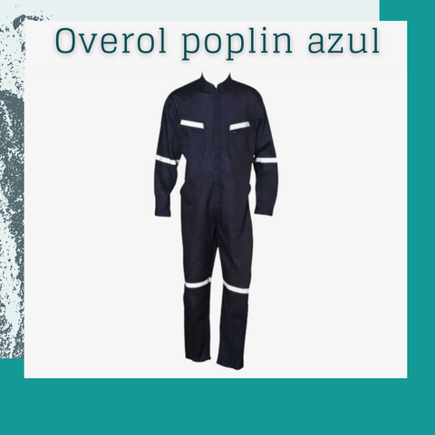 Overol poplin strong work azul