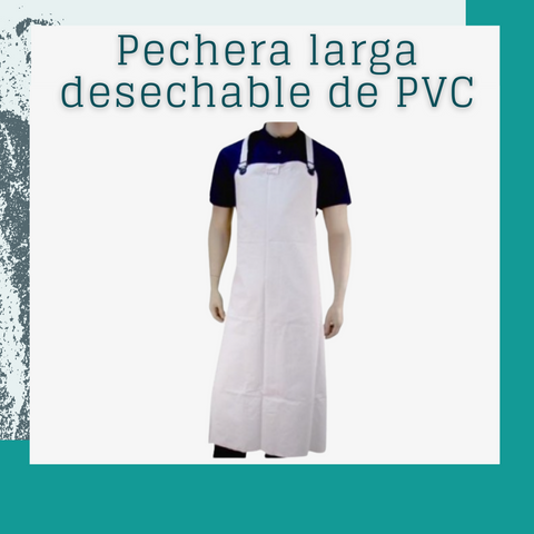 Pechera larga desechable PVC reutter