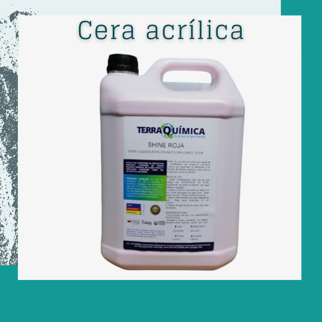 Cera acrílica SHINE ROJA (5 lts)