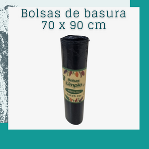 Rollo de bolsas de basura 70x90 (10 und)