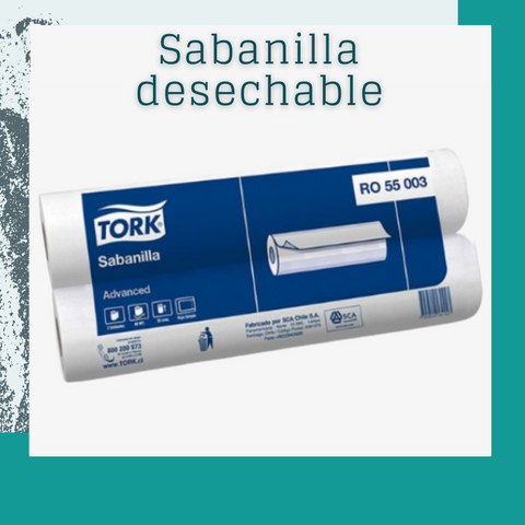 Sabanilla desechable de papel tork