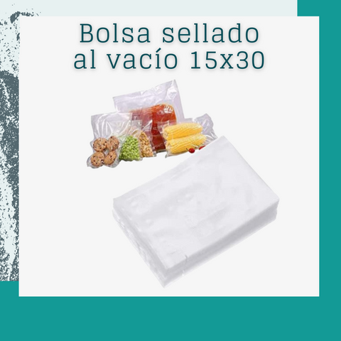 Bolsa sellado al vacío 15x30