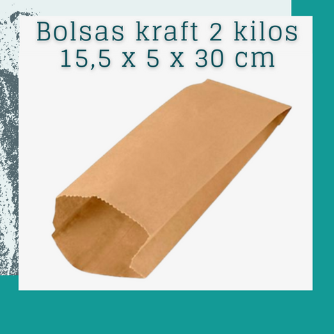 Bolsa saco de 2 kilo (100 und)