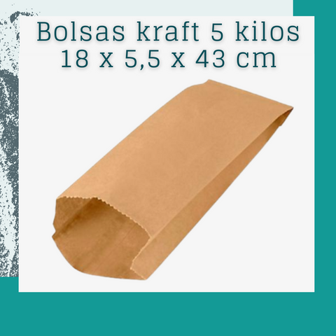 Bolsa saco de 5 kilo (100 und)