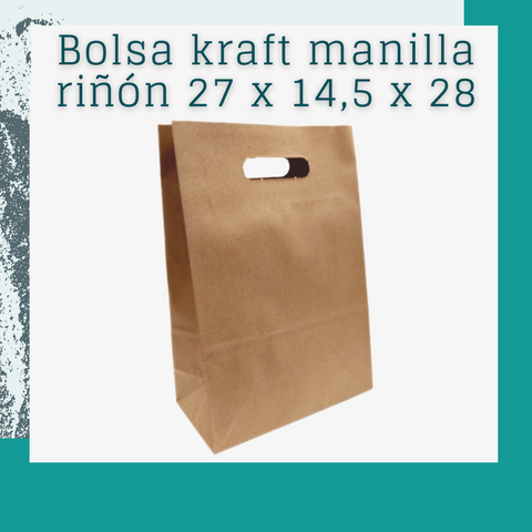 Bolsa kraft manilla riñon