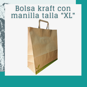 Bolsa kraft manilla talla XL (50 und)