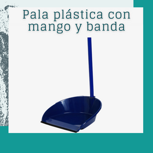 Pala plástica con mango y banda virutex