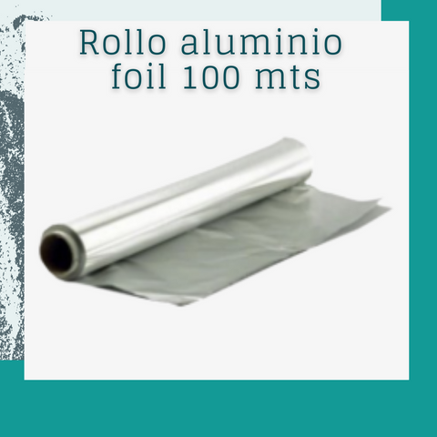 Rollo de aluminio foil de 100 mts