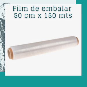 Film de embalar transparente de 150 mts