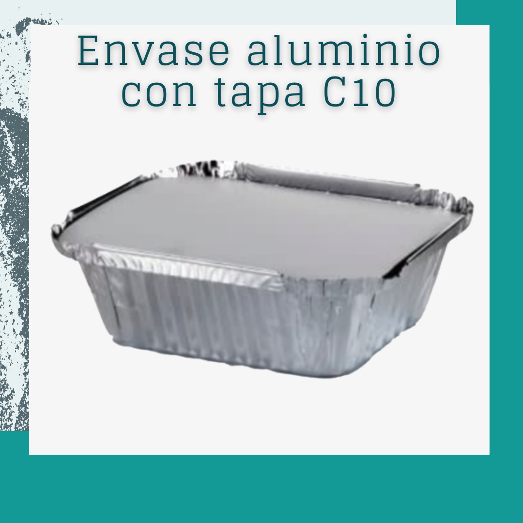 Envase aluminio con tapa C10 (20 und)