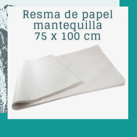 Resma de papel mantequilla (400 und)