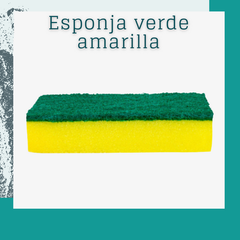 Esponja verde amarilla (10 und)