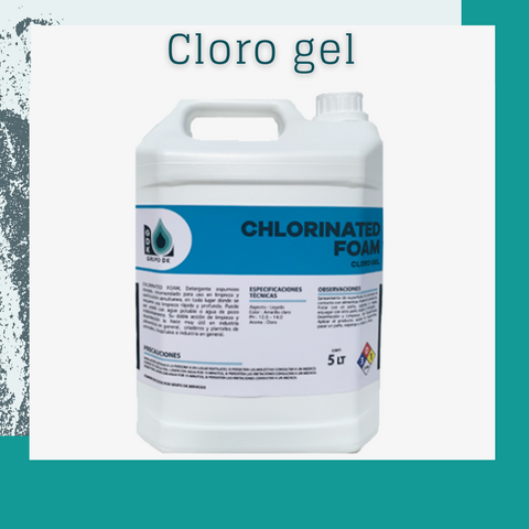 Cloro gel CHLORINATED FOAM (5 lts)