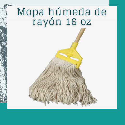 Mopa húmeda de rayón 16 oz