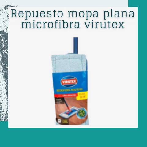 Repuesto mopa plana microfibra virutex