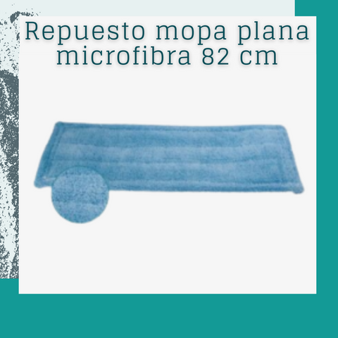 Repuesto mopa plana microfibra de 82 cm