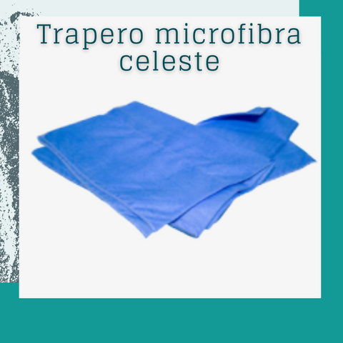 Trapero microfibra celeste